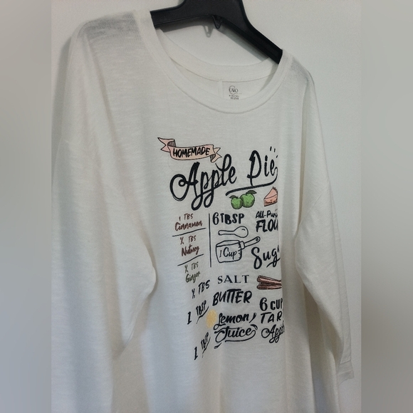 [5x$20] New Seasonal Soft Long Sleeves Top  /  Size  (2X) - Picture 2 of 7